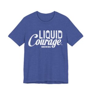 Unisex jersey short sleeve tee Heather True Royal front