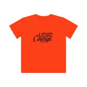 Kids Liquid Courage Tee - Bright Orange Short Sleeve Shirt
