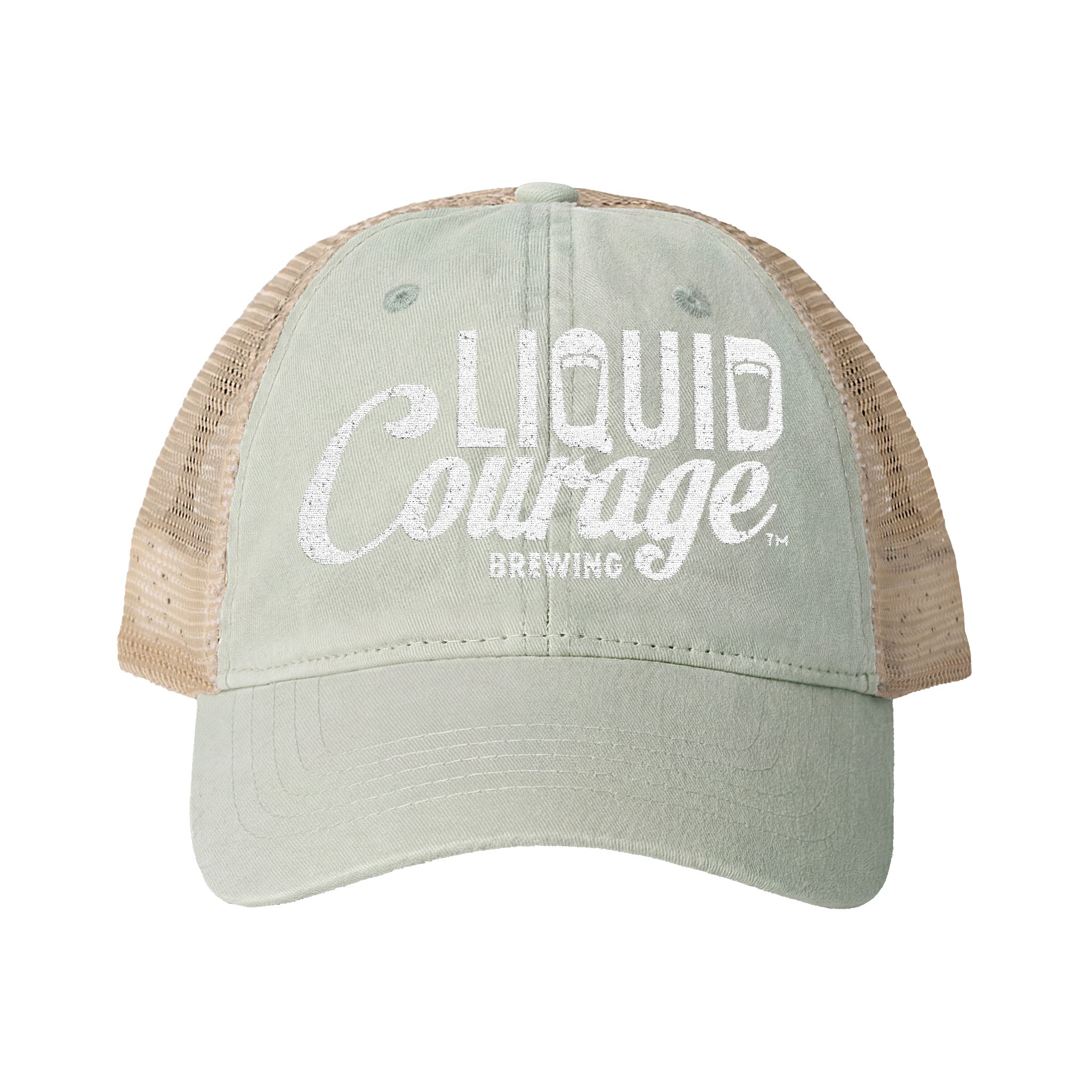 women's mesh-back cap Sage / Polka Dots front
