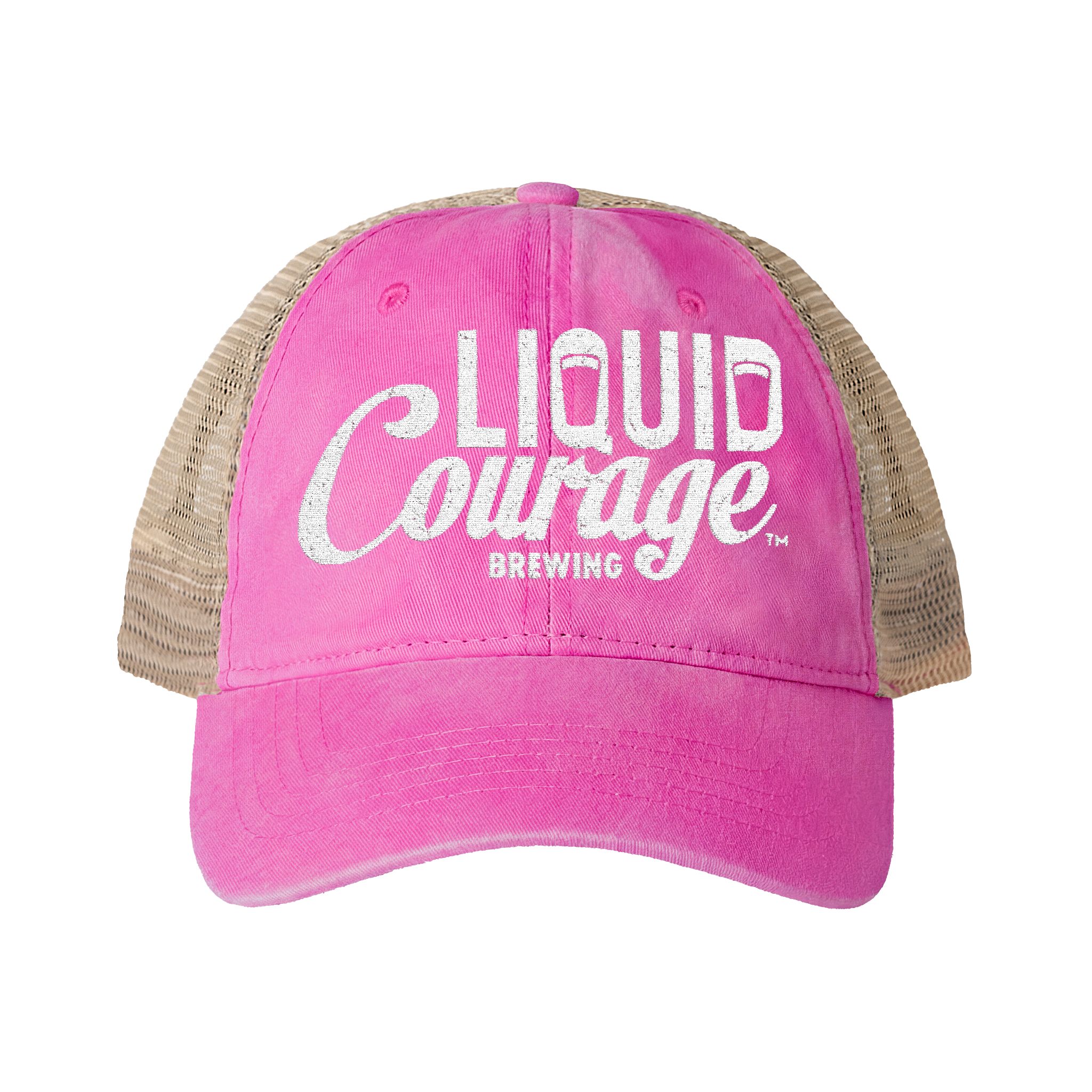 women's mesh-back cap Rose / Polka Dots front