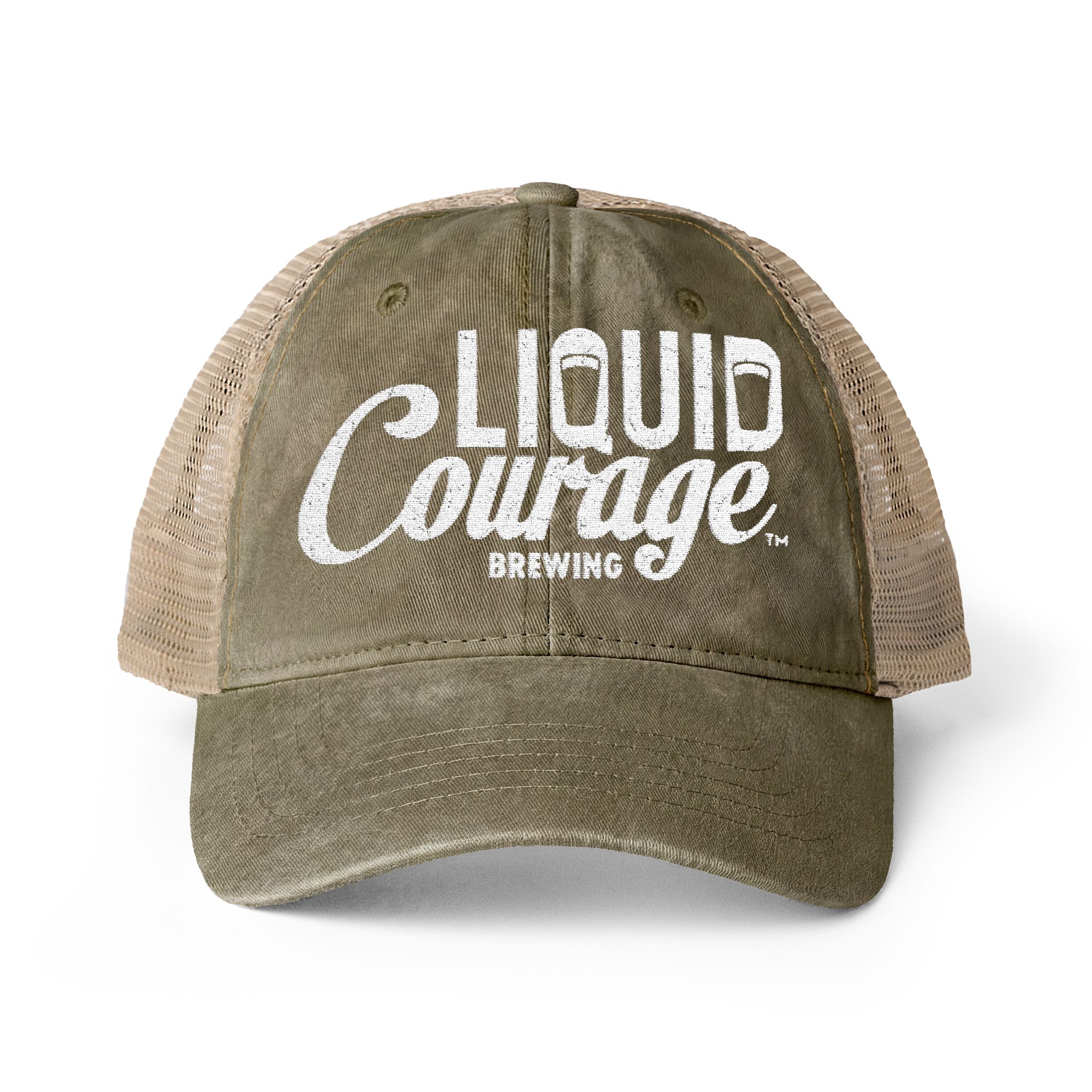 women's mesh-back cap Olive / Camo front