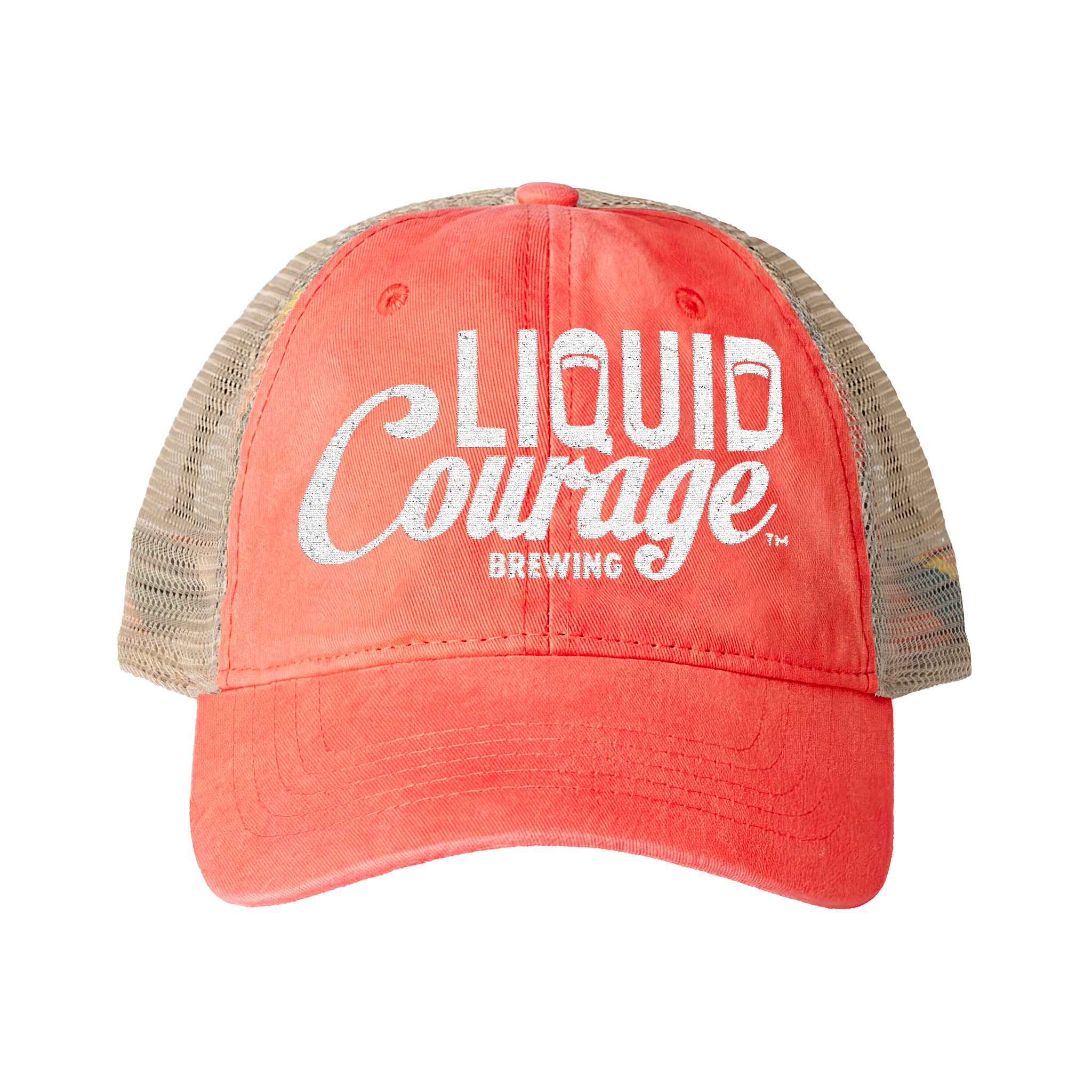 women's mesh-back cap Sherbet/ Stripes front