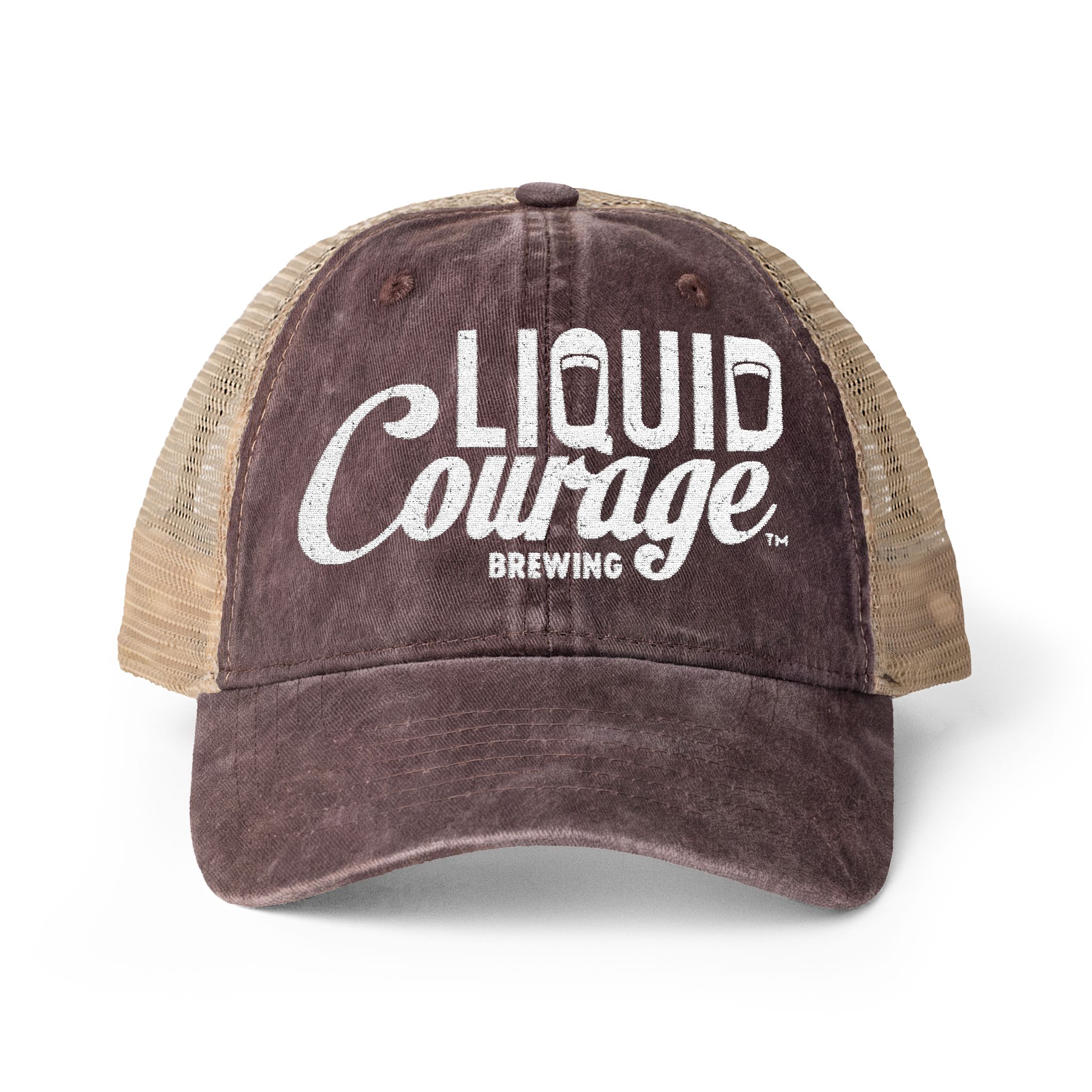 women's mesh-back cap Chocolate / Fawn / Khaki front